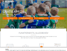 Tablet Screenshot of holdsport.dk